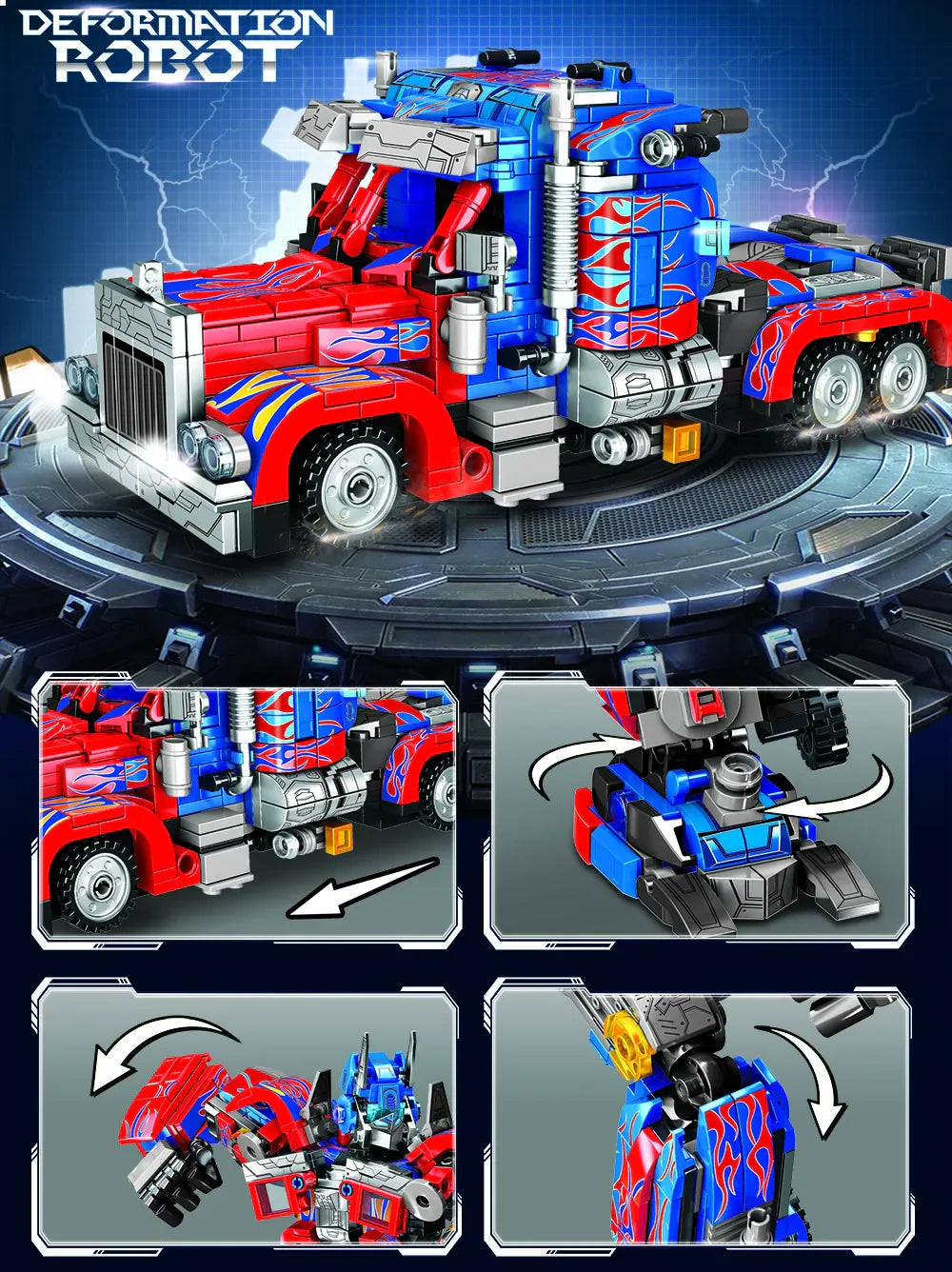 New 2 in 1 Deformation Robot Mecha Building