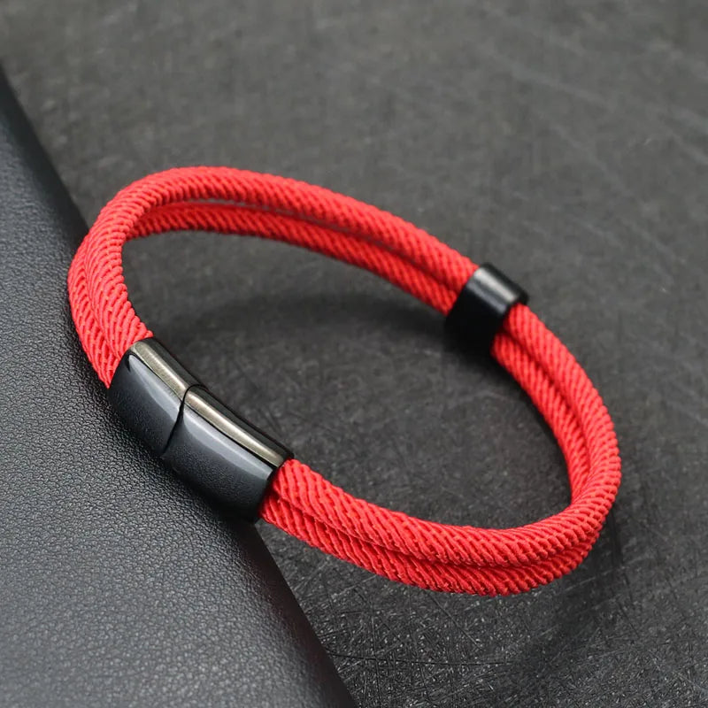2024 Lucky Red Thread Bracelet For Men 4mm