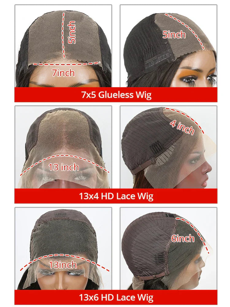 Brazilian 13x6 Transparent Bone Straight Lace Frontal Wig