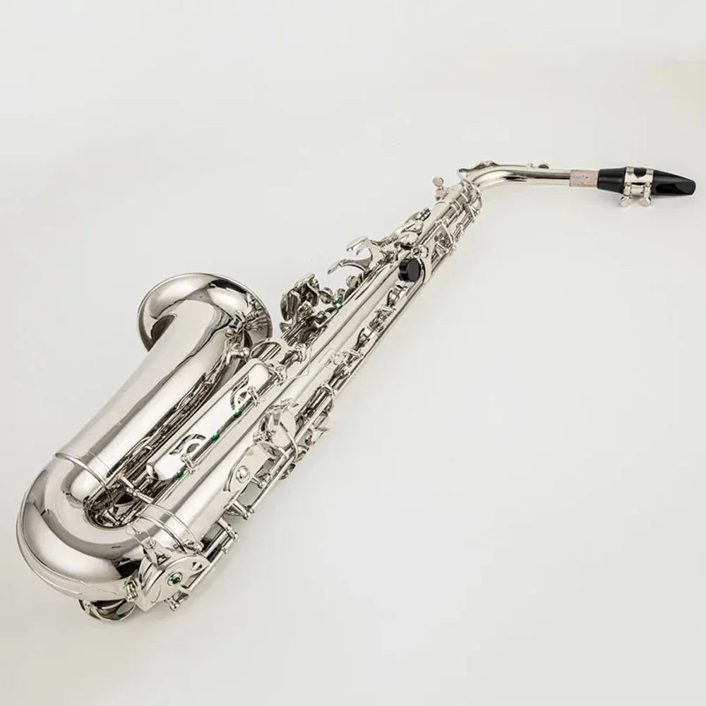 Professional Alto Saxophone Eflat E-flat Brass Nickel Plated