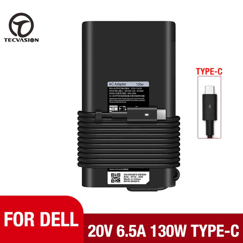 130W USB Type C 20V 6.5A Laptop Adapter