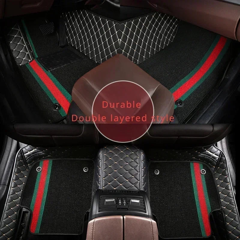 Customized Style Luxury Double Layer Car Floor Mat