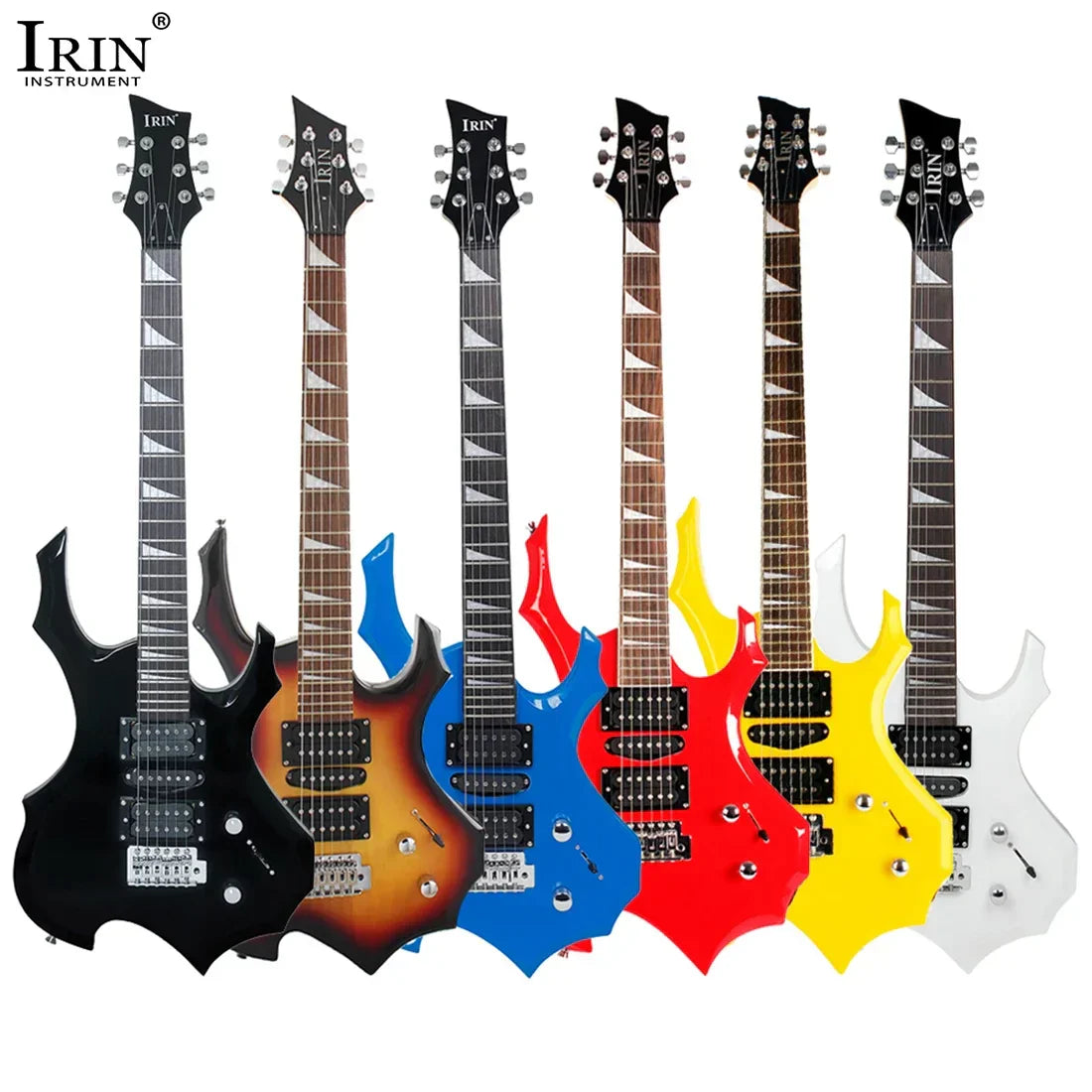 IRIN Electric Guitar 6 String 24 Frets Flame