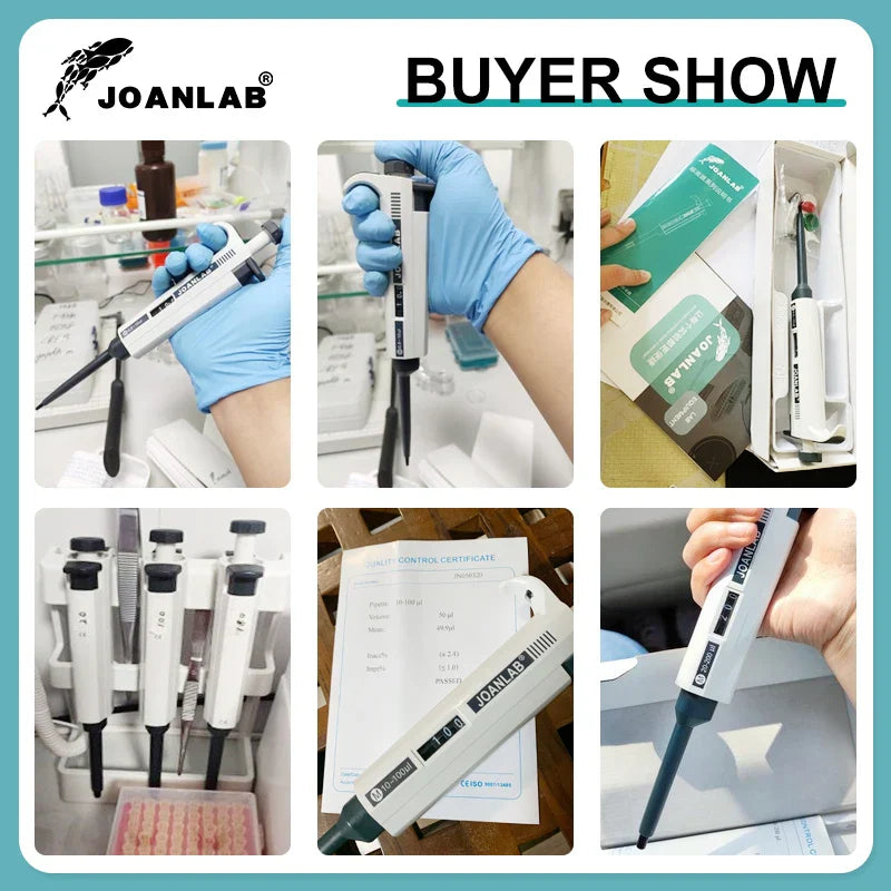 JOANLAB Micropipette Laboratory Automatic Pipette Digital Adjustable Plastic