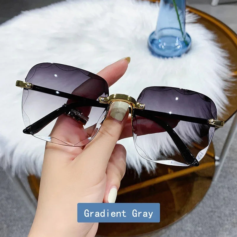 2024 New Frameless Cut Edge Sunglasses Fashion Summer