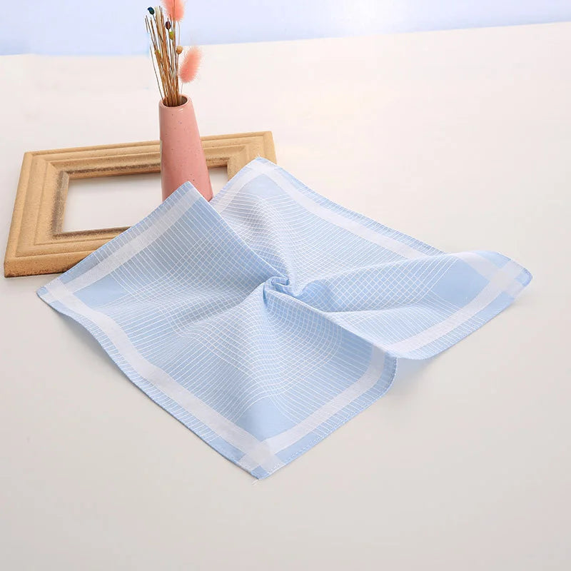 5pcs/Lot 29CM Luxury Cotton Stripe Lace Printed Women