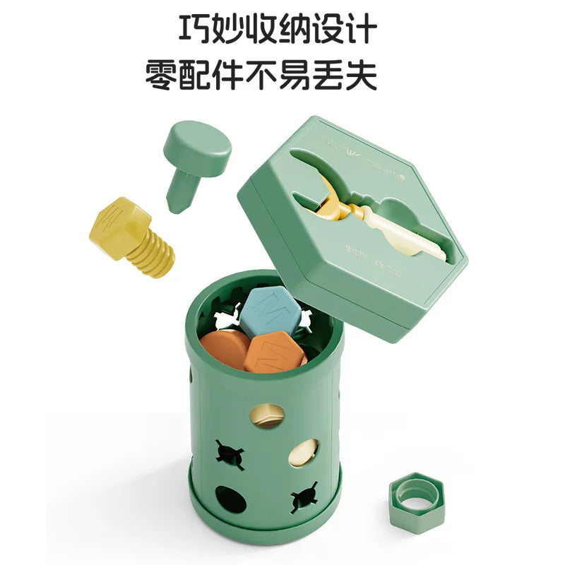 Montessori Magnetic Toys Children Years Kids Drill Tool
