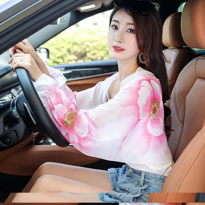 Spring Summer Chiffon Sunscreen Fake Collar Clothing Shawl