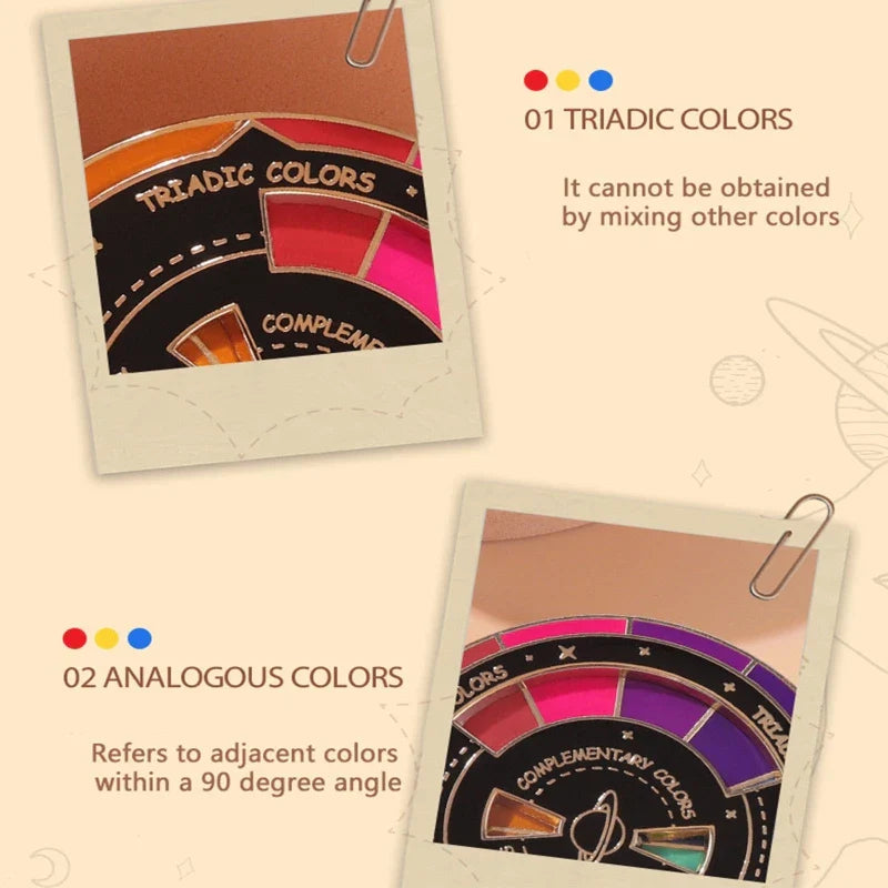 1 Pc Novelty Rotatable Palette Brooch Designer Artists