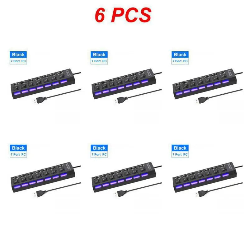 1~8PCS USB Hub USB 2.0 Hub Multi USB
