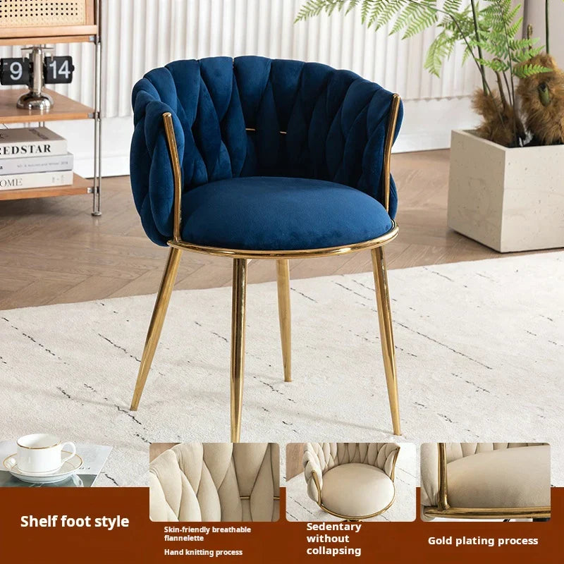 Living room velvet Armchair Fashion Design coffee chair
