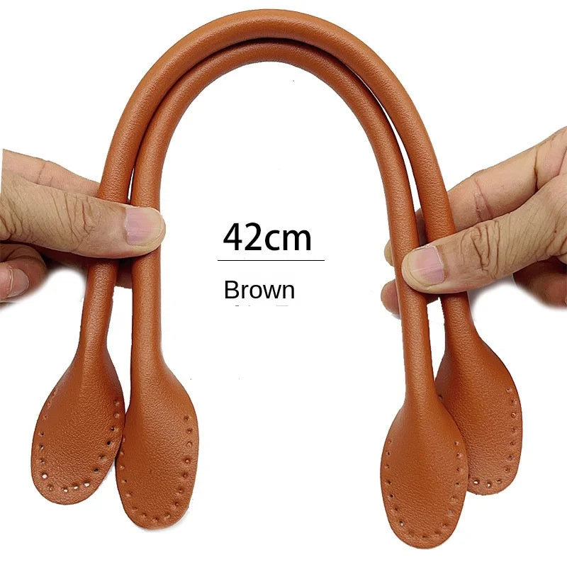 2 Pcs Detachable PU Leather bag Handle Lady