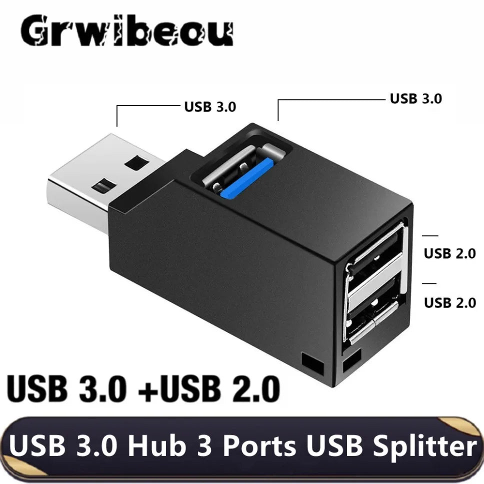 USB 3.0 Hub 3 Ports Fast Data Transfer