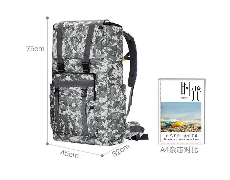 50-120L Military Tactical Hiking Backpack for Men