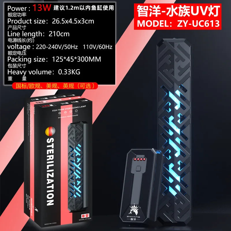 Timing Water Purification UVC Ultraviolet Disinfection Lamp Sterilizing