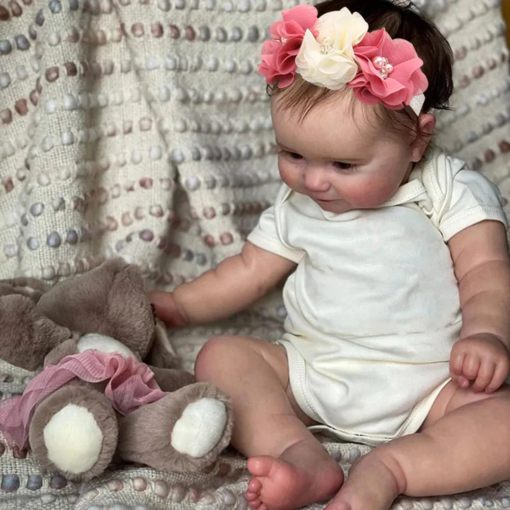 50CM Full Vinyl Body Girl Waterproof Reborn Doll