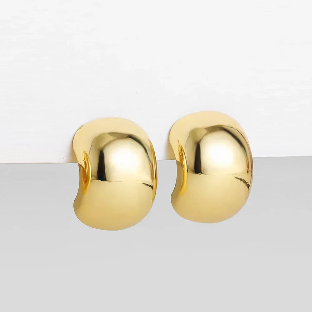 Waterdrop Chunky Hoop Earrings Dupes for Women Lightweight