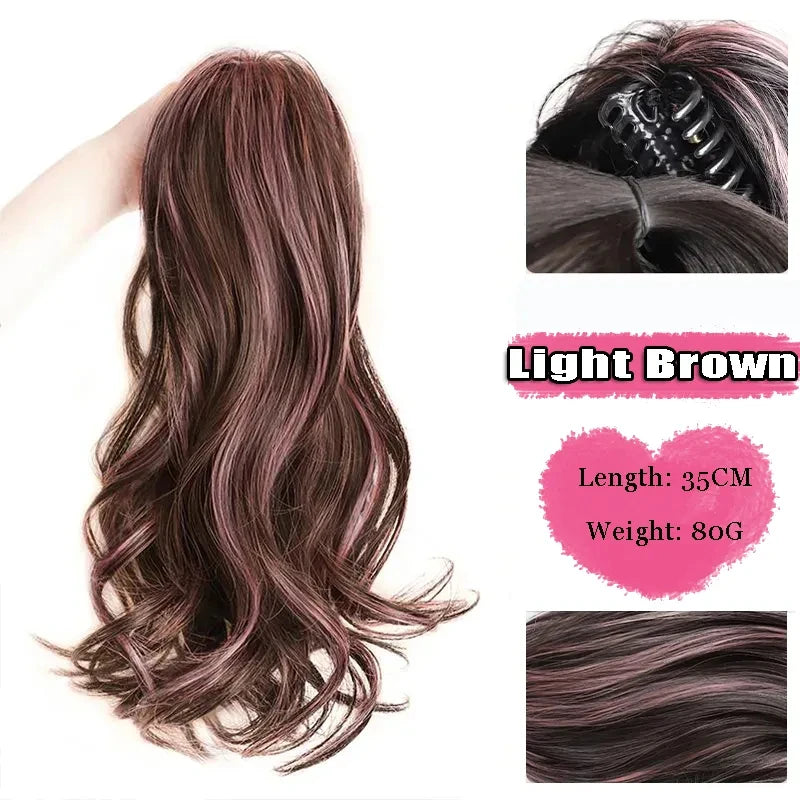 FOR Horsetail Wig Women's Long Hair Clasp Style