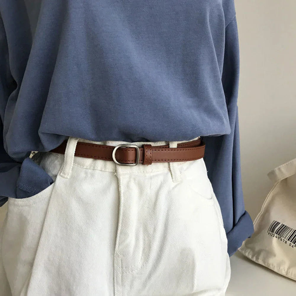 Fashion Luxury No-hole Buckle for Women Belt Luxury