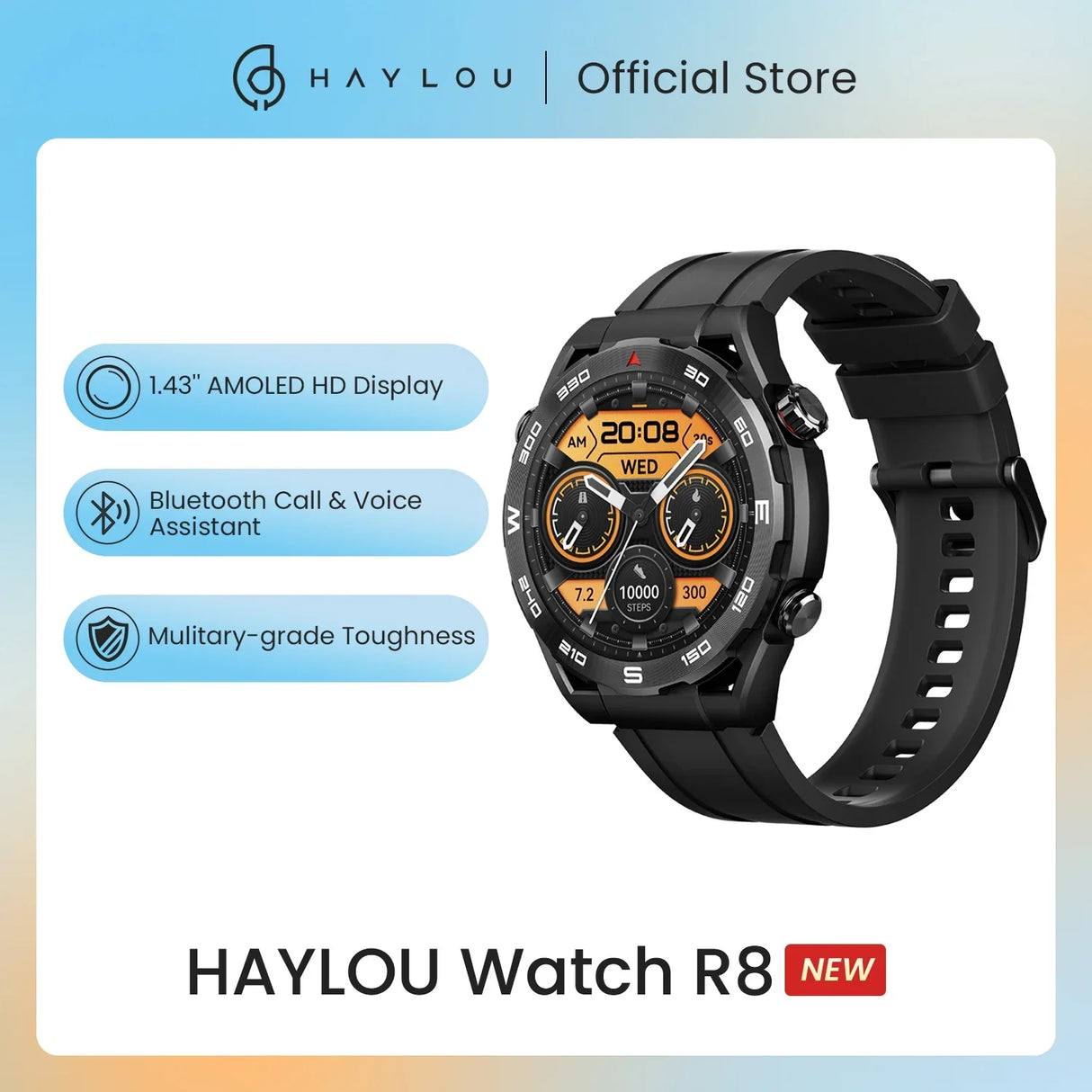 HAYLOU Watch R8 Smartwatch 1.43'' AMOLED HD Display
