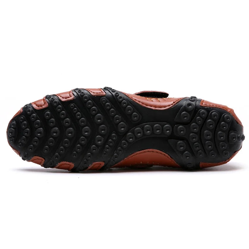Genuine Leather Mens Shoes Casual Brand 2020 Italian