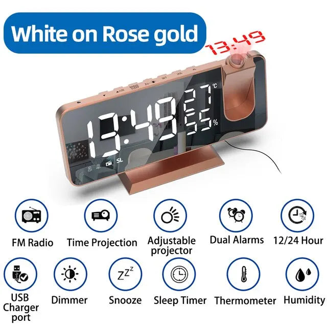 LED Digital Alarm Clock Bedroom Electric Alarm Clock