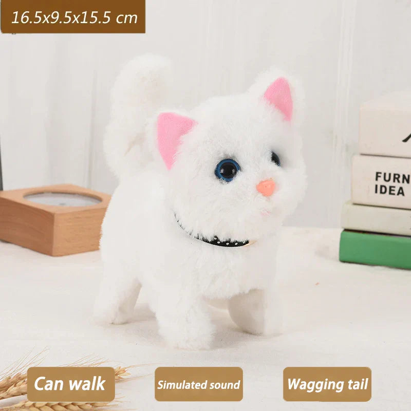 New Walking Kitty Plush Toy Electric Interactive Cat