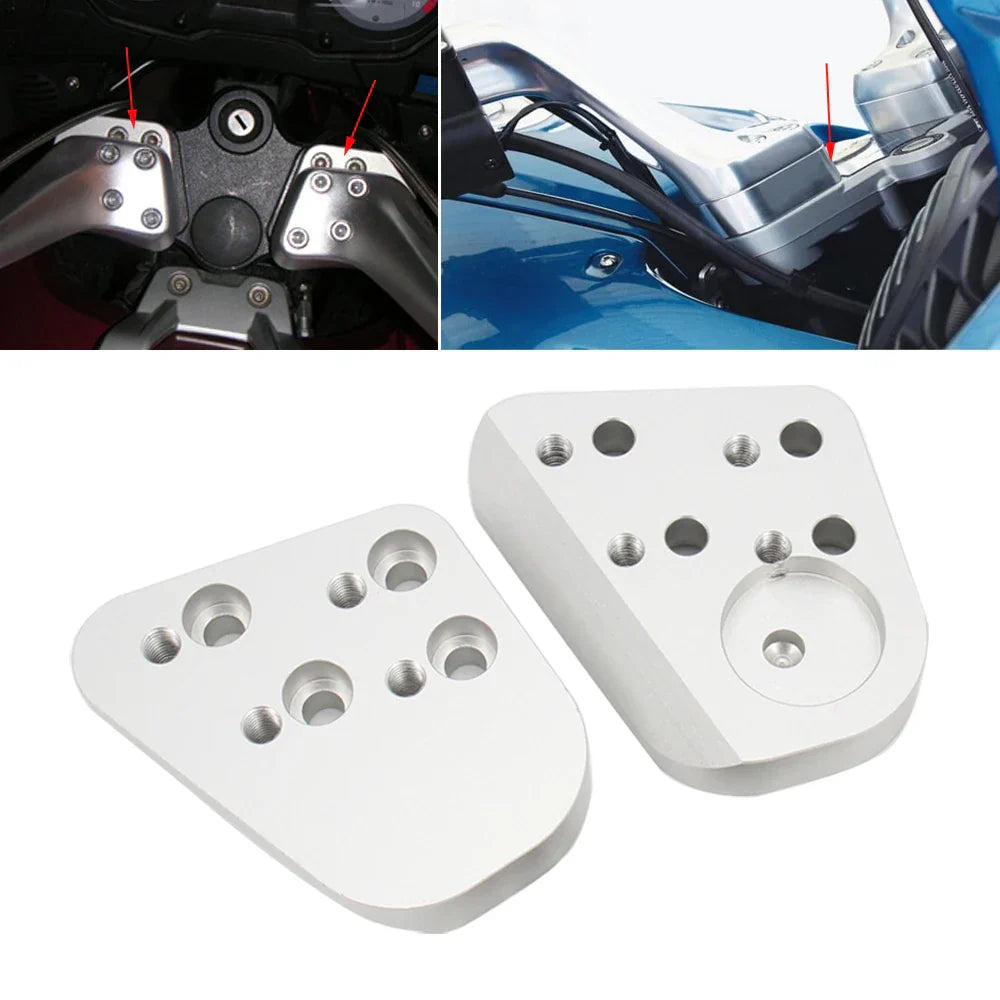 Silver Handlebar Riser For BMW R1200RT R1150RT R1100RT