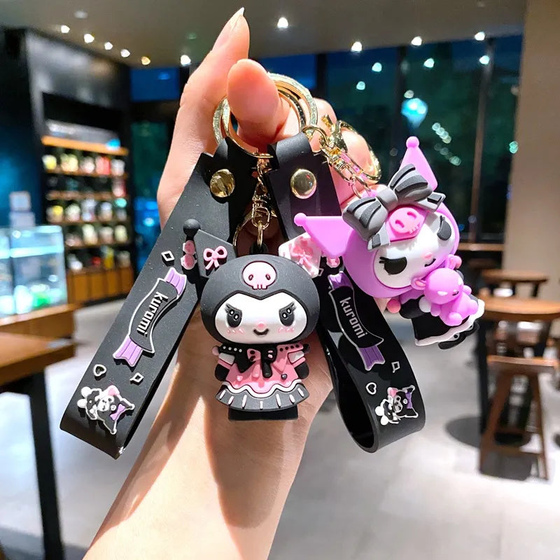 Wholesale Kawaii Sanrio Kuromi Keychain Pvc Doll Key