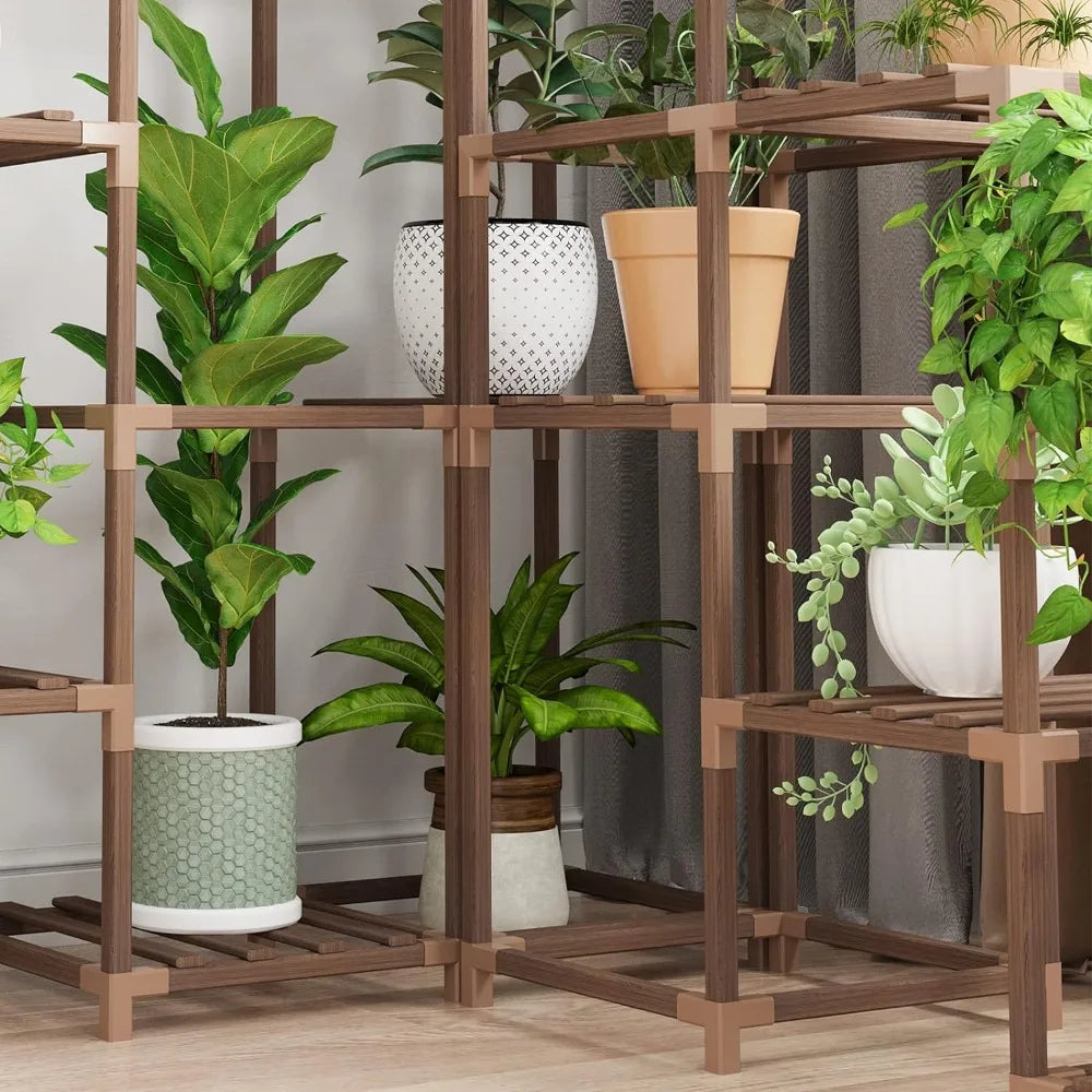 Whonline Plant Stand Indoor, Large Outdoor Rack with