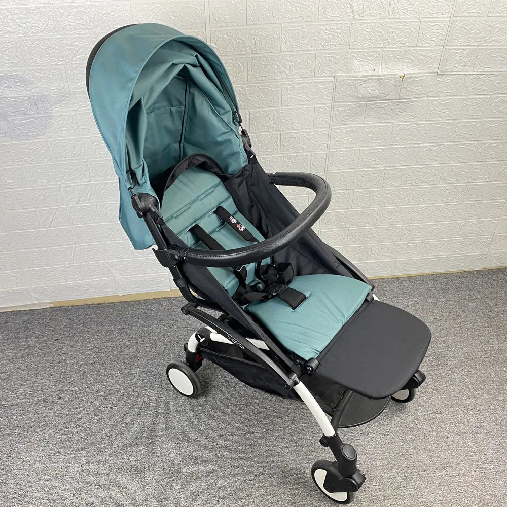 Baby Stroller Footboard & Leather Cloth Material Handle