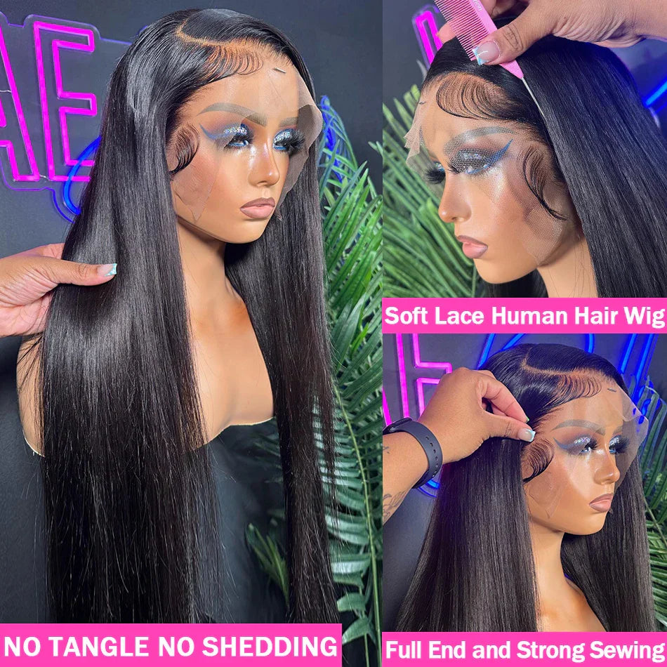 Luvin 30 Inch HD Transparent Straight 13x4 13x6