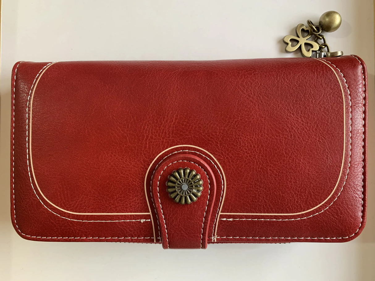 2024 Women's Genuine Leather Long Wallet