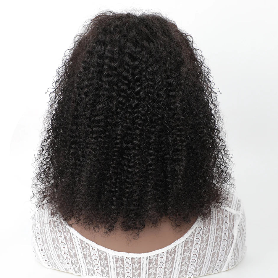 ISEE HAIR Mongolian Kinky Curly Bob Wig Lace