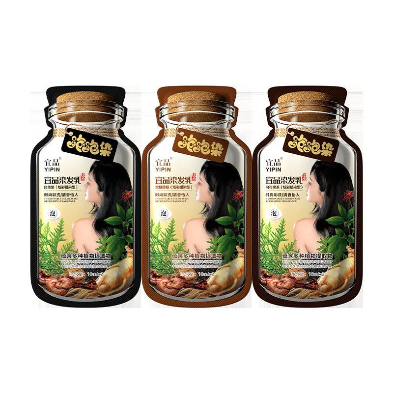 Plant ingredients hair coloring shampoo Hair Dye Shampoo