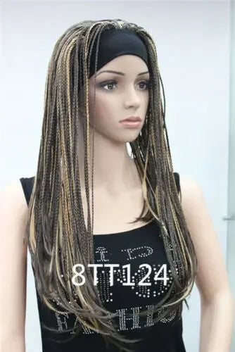 8-Color Long Straight Half Headband Wig for Women