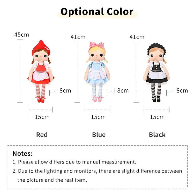 Metoo 26cm Doll Fairytale Alice Angela Plush for