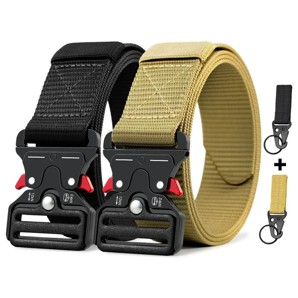 Men's Belt Outdoor Hunting Metal Tactical Belt Alloy