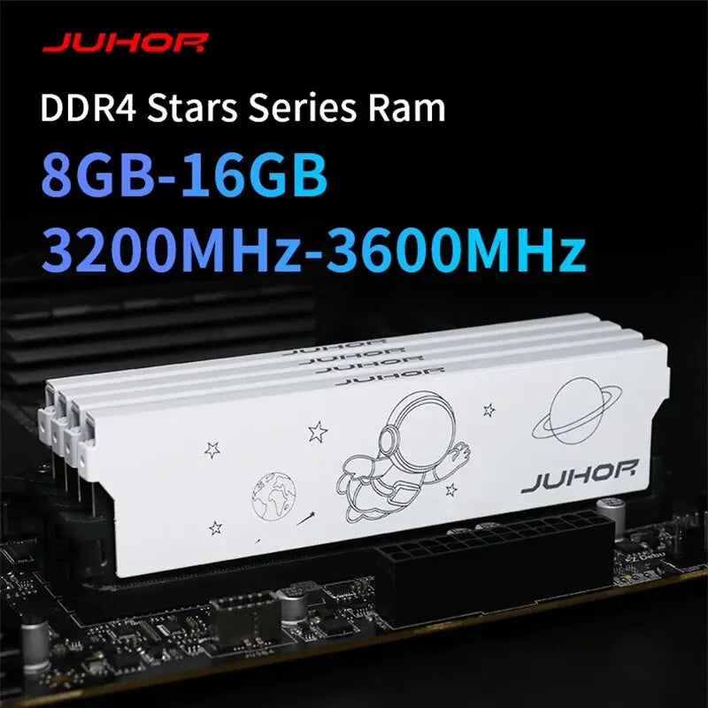 JUHOR DDR4 8GB 16GB 3200MHz 3600MHz 16GBX2 8GBX2
