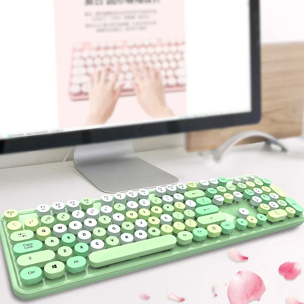 Mofii Sweet Keyboard Mouse Combo Mixed Color 2.4G