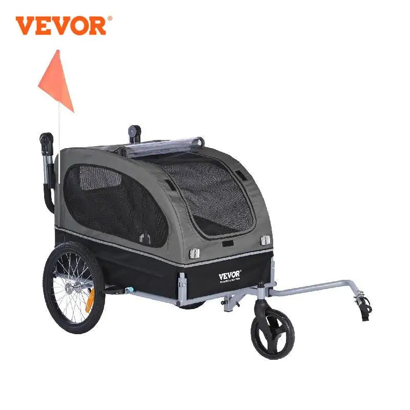 VEVOR 88 lbs 2-in-1 Pet Stroller Cart Dog