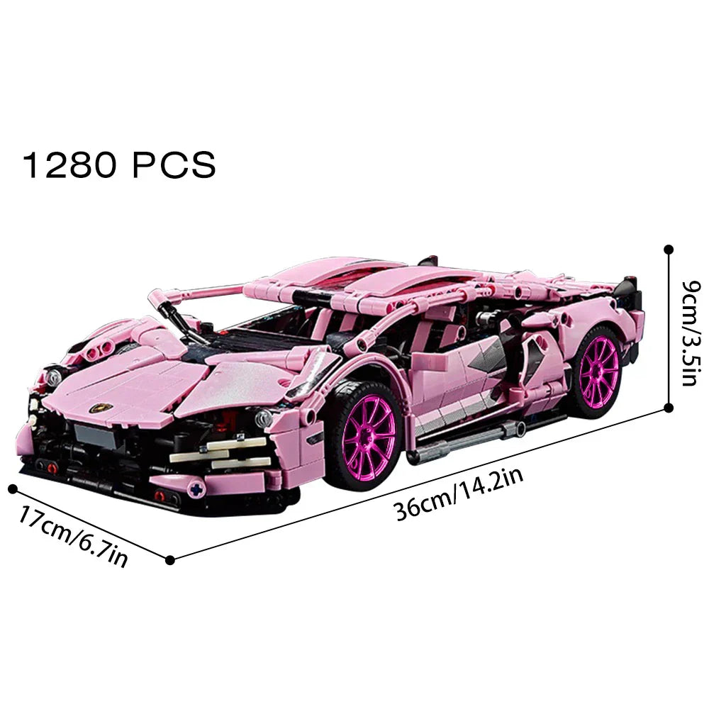 Riceblock Technical 1:14 Racing Sport Car Model Building
