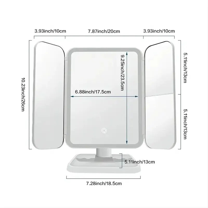 Makeup Mirror With Lights, 2X 3X Magnification, Lighted