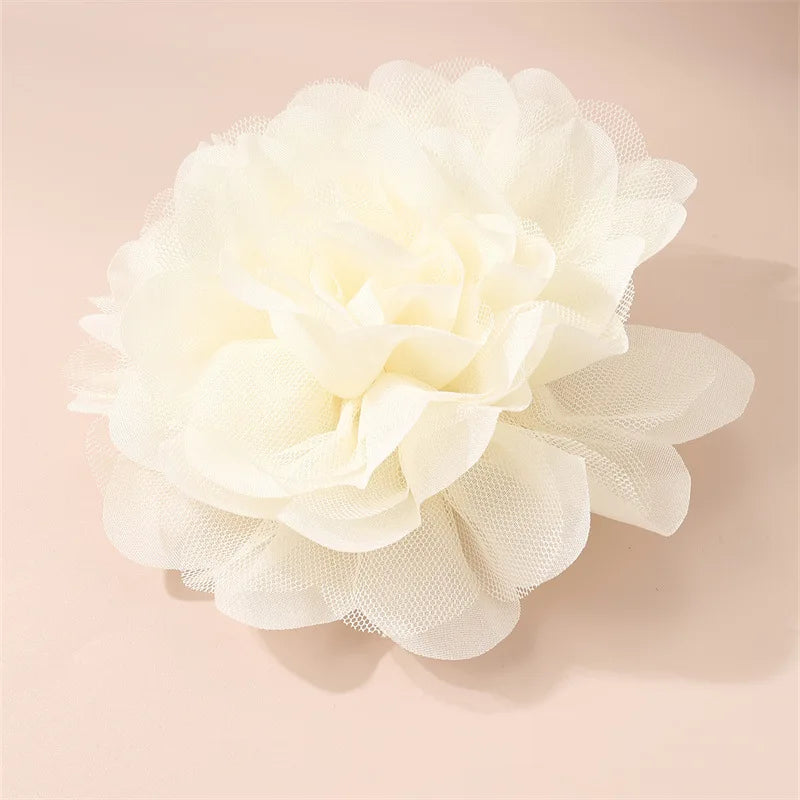 Brooch New Red Bridal Brooches Big Flower Women's