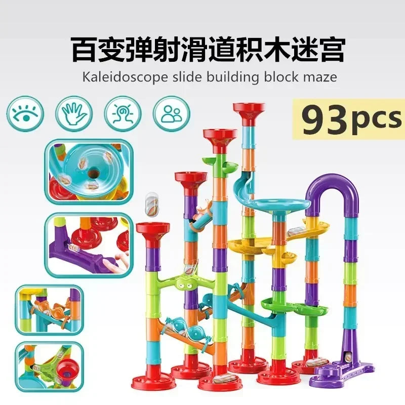 45-232PCS Marble Run Race Building Blocks Track Ball