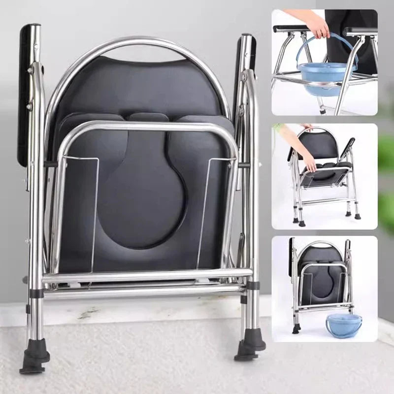 Disabled Stackable Bathroom Chair Space Saving Squatty Potty