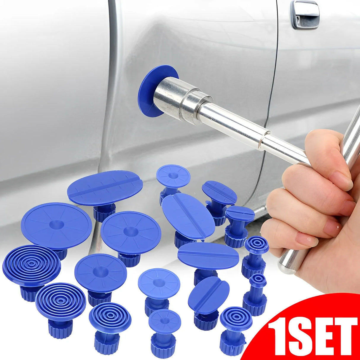 Car Body Dent Puller Suction Cup Kit Paintless