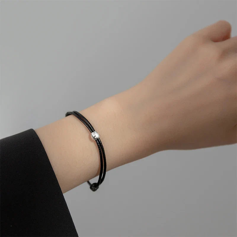 YIZIZAI 925 Sterling Silver Cute Elephant Simple Wax