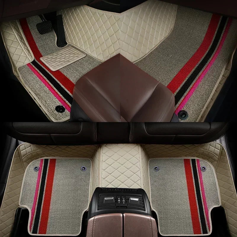 Customized Style Luxury Double Layer Car Floor Mat