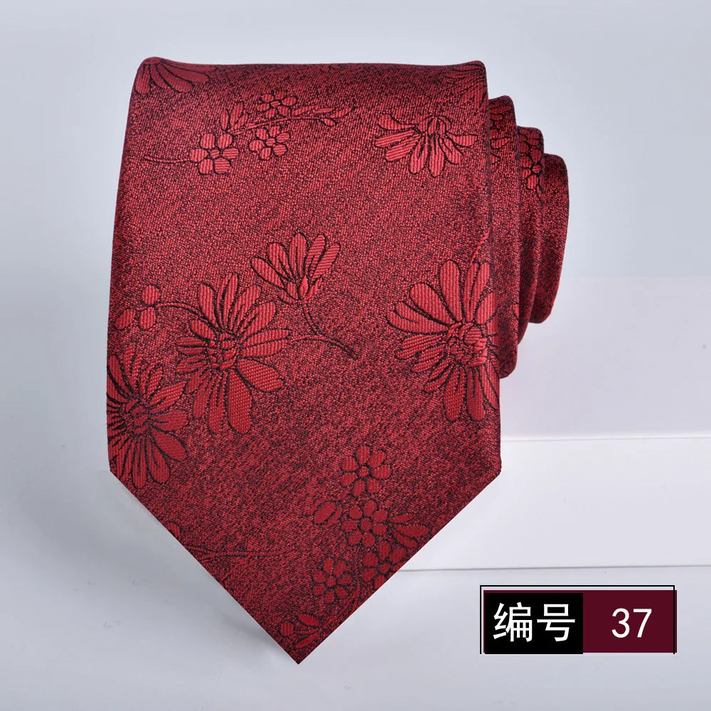 ties for men 2024 Luxury Wine Red Groom
